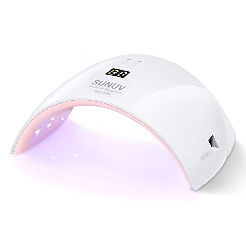 Secador de Uñas, Lámpara de Uñas LED SUNUV 36W UV con Sensor Automático, Pantalla LCD para Manicura y Pedicura en el Hogar y Salón