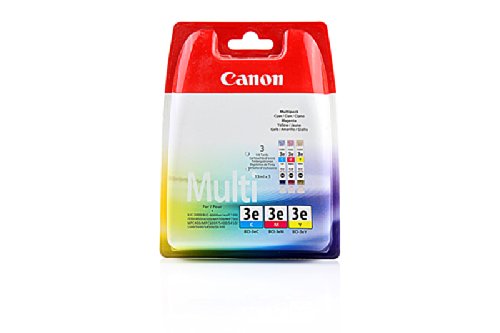 Set Ink cartridge Original Canon (1 x Cyan,1 x Magenta,1 x Yellow) 3 units 4480A262 / BCI-3E for Canon S 750