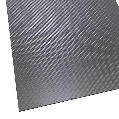Shina 1Pc 400 x 500 x 1,5 mm 3K 100% Fibra de Carbono Panel de Chapa Hoja 1,5 mm Espesor Superficie Bruta
