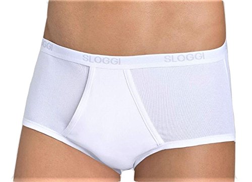 Sloggi Bipack Maxi Basic Hombre Tejido 3D Stretch Cotton – Paquete de 2 unidades – Producto probado – Disponible en blanco, negro y gris gris L