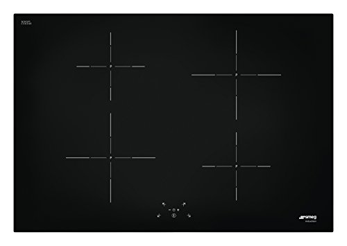 Smeg SI5741D hobs Negro Integrado Con - Placa (Negro, Integrado, Con placa de inducción, Vidrio y cerámica, 1300 W, 16 cm)