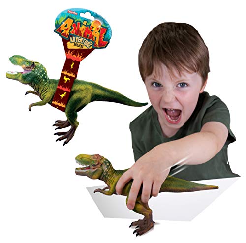 T Rex Toy Animal Adventure Replica Figures por Deluxebase. Figura grande del juguete del dinosaurio. Estos dinosaurios clasificados enormes del mundo jurásico son los juguetes ideales del dinosaurio p