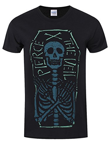 T-Shirt (Unisex-Xl) Skeleton Coffin (Black)