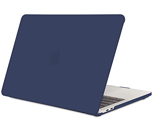 TECOOL Funda para MacBook Pro 13 2016/2017/ 2018/2019, Delgado Cubierta Plástico Dura Case Carcasa para MacBook Pro 13 Pulgadas con/sin Touch Bar (Modelo: A1706 / A1708 / A1989/ A2159) -Azul Marino