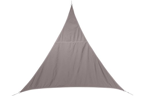 Toldo vela parasol triangular 3 x 3 x 3 m, en tela impermeable - Color TOPO