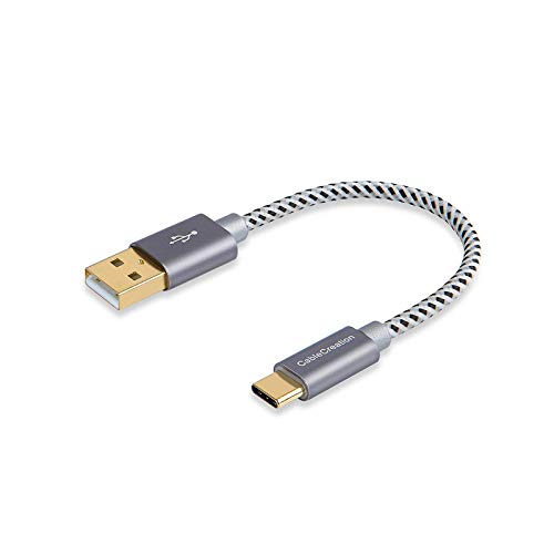 USB Tipo C Cable CableCreation Corto 0.8FT Trenzado Tipo C (USB-C) a USB estándar Cable para Nexus 5X / 6P, OnePlus, el Nuevo Macbook de 12 Pulgadas, Lumia 950 / 950XL y más, Color Gris