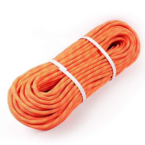 ZSM Una Cuerda Cuerda de Escalada Cuerda estática Cuerda Cuesta Abajo aérea diámetro de la Cuerda 11/12 mm de Cuerda de Color Naranja Escalada YMIK (Size : 11mm 60m)