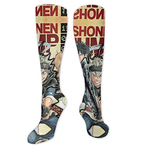 185 Unisex Socks,Calcetines Clásicos De Animación Black Clover Asta, Calcetines De Vestir Creativos Y Encantadores Para La Escuela Al Aire Libre,50cm