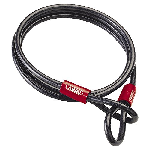 Abus 11167 Cable alargador antirrobo, Negro, 200 cm