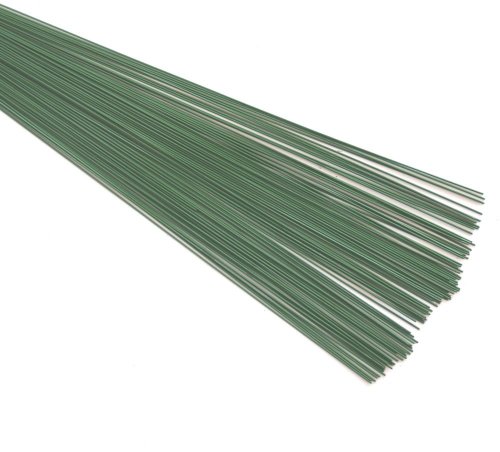 Alambre verde para floristas (0,9 mm), de color verde, diámetro de 20 swg x 19 cm/19,7 cm, 88 g, 100 unidades aproximadamente Ideal para las personas que hacen manualidades.