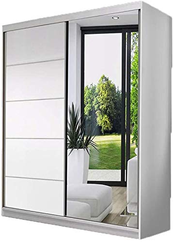 Armario de dormitorio/sala de estar, 05 espejo con vestuario de puerta corredera, gabinete/puerta corredera, diseño moderno,A