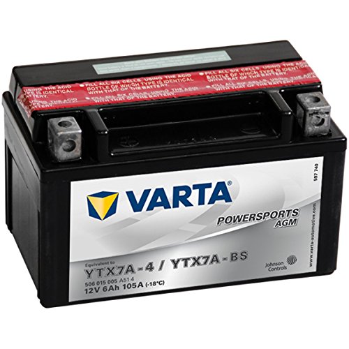 Batería de moto Varta Powersports AGM 50615 - YTX7A-BS