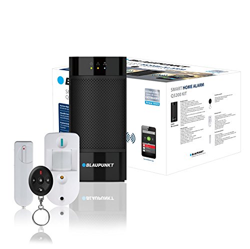 Blaupunkt Smart Home Q3200– Alarma inalámbrica IP Sistema de seguridad con Smartphone aplicación, botones, 433/868, Nickel-Metal Hydride (NiMH), negro