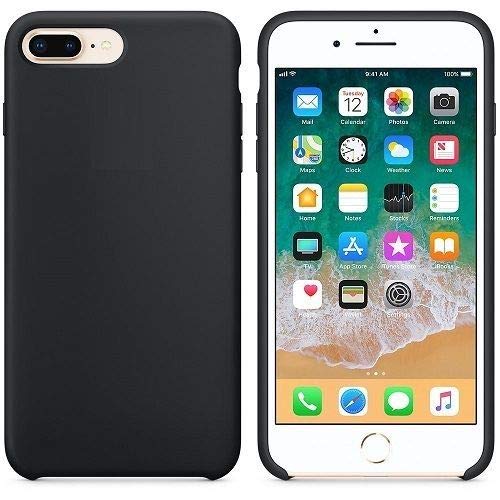 CABLEPELADO Funda Silicona iPhone 7/8 Textura Suave Color Negro