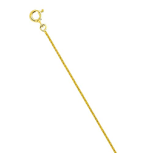 Cadena Veneciana Oro Amarillo 18 Quilates - Longitud 42cm Anchura 1mm