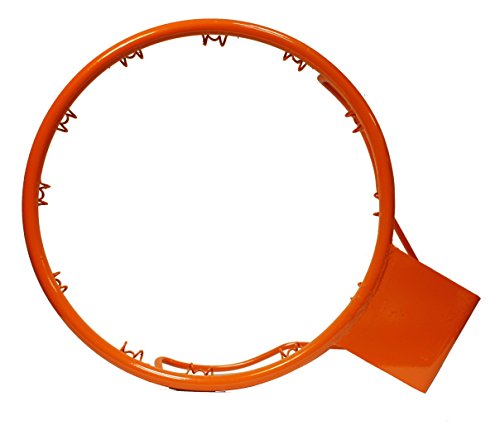 CADENAS ® - Aro Baloncesto antivandálico de Anclaje Fijo, Reglamentario 45 cm diámetro, 15 cm a Pared, Naranja