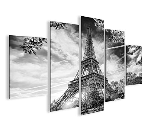 Cuadro sobre lienzo de la Torre Eiffel V8 Paris MF XXL de Islandburner