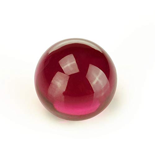 Cuentas de corindón sintético de rubí suave con corte cabujón, piedras preciosas sueltas de 25 mm (1 unidad)