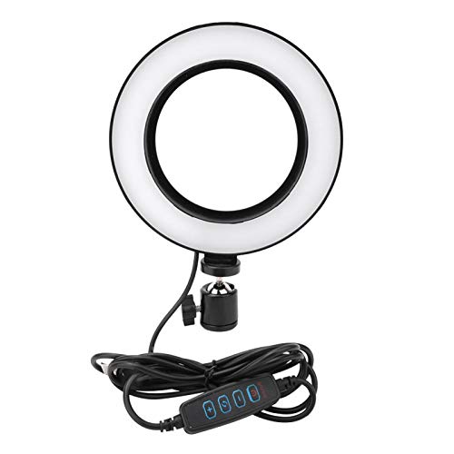 DAUERHAFT Luz de Video LED Luz de Relleno de Video Fácil de Transportar Luz Natural para transmisión en Vivo para fotografía Selfie