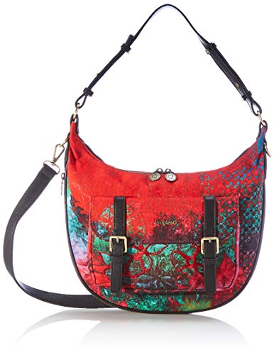 Desigual Accessories Fabric Shoulder Bag, Bolso bandolera. para Mujer, rojo, U