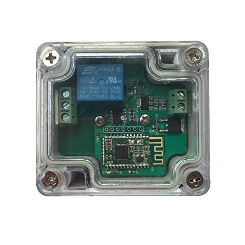 DSD TECH Módulo de relé Bluetooth 4.0 para Control Remoto con una Carcasa Protectora (12 V)