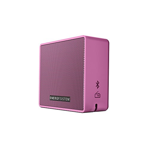 Energy Sistem Box 1+ Altavoz inalámbrico portátil con Bluetooth (5 W, microSD MP3, FM Radio, Audio-In) Rosa
