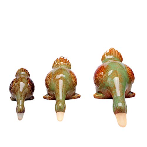 Garneck 3 Piezas de Figuras de Pato de cerámica Modelos de Pato Mesa de Pato centros de Mesa Animales Decorativos Pato Artes para Oficina en casa Tienda Tienda
