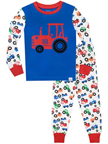 Harry Bear Pijamas de Manga Larga para niños Tractor Ajuste Ceñido Multicolor 3-4 Años