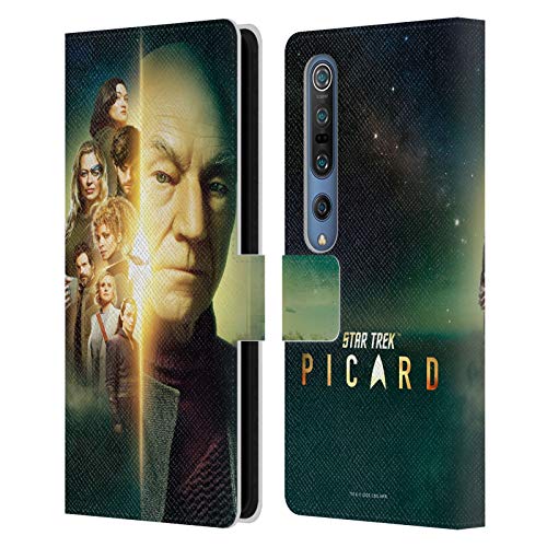 Head Case Designs Oficial Star Trek: Picard Grupo 2 Carteles de Personajes Carcasa de Cuero Tipo Libro Compatible con Xiaomi Mi 10 5G