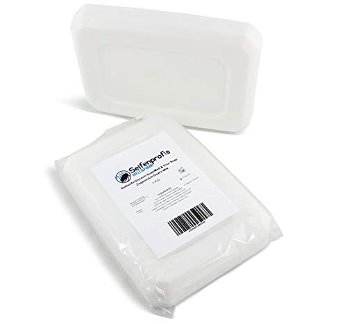 Jabón de glicerina con base de jabón, color blanco (sin SLS), 1 kg