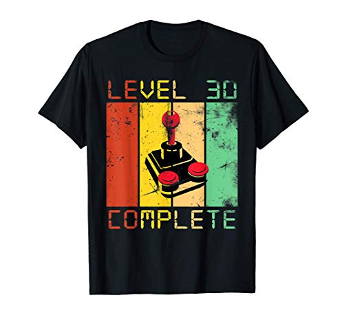 Joystick 30th Birthday Gaming Level 30 Complete 30 years Camiseta