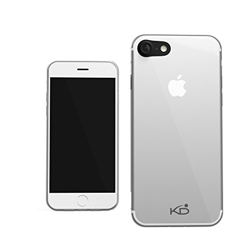 KD Essentials Funda de protectora / Carcasa para iPhone 7, Carcasa de plástico, de alta calidad con protección óptima, incluida protección adicional para la cámara, iPhone 7, transparente