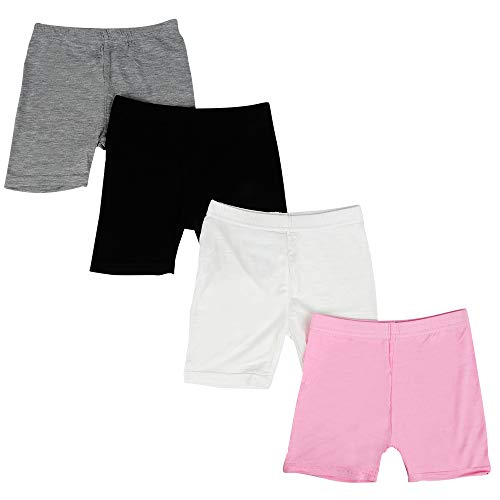 Kidear Serie para niños Modalidades para niñas pequeñas Pantalones Cortos de Chico (Paquete de 4) (Estilo1, 8-10 Años)