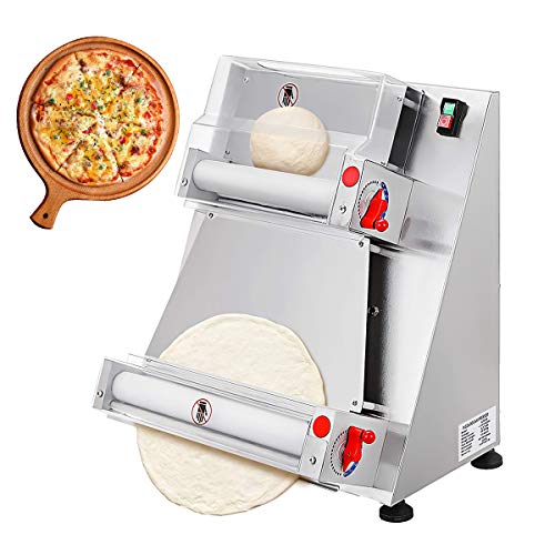 Máquina para hacer pizza,máquina rodillo masa pizza eléctrica, máquina rodillo pizza automática,máquina formadora pastelería comercial,perfecta para pizza,pan,galletas de 0,5-5,5mm grosor