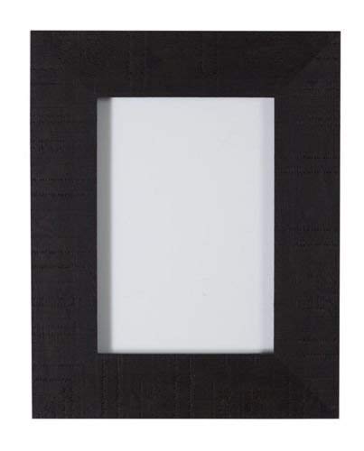 Marco de fotos tamaño europeo- Wide Shabby Chic Rustic - Efecto madera veteada Marco para ilustraciones/ fotografías/ Pósters/ con Vidrio acrílico – (10 x 15cm) Negro