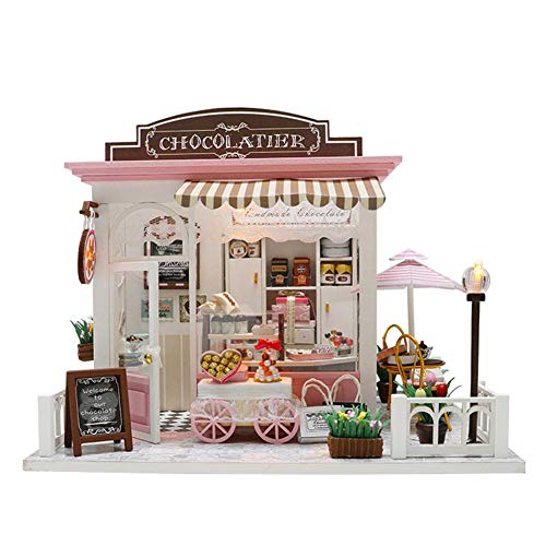 Morningtime DIY Miniatura Casa De Muñecas con Muebles, Dollhouse Kit, Realista 3D Casa De Madera Artesanal, Casas De Muñecas Y Accesorios De Beatie con Luz
