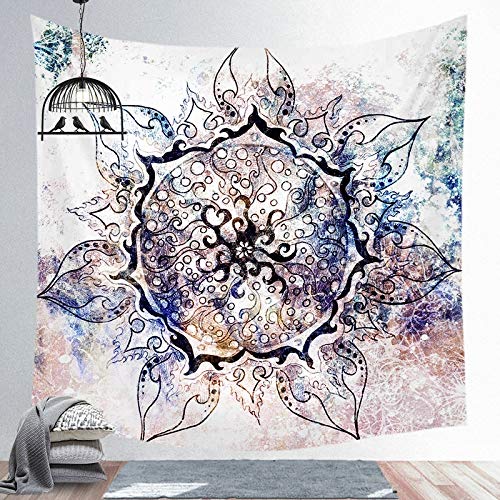 N / A Mandala Tapestry Wall Hnaging Boho Decor Japanese Hippie Sun Moon Farmhouse Carpets Dorm Decor A11 130X150CM