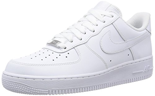 Nike Air Force 1 '07, Zapatillas de Deporte Hombre, Blanco (White/White), 40.5 EU