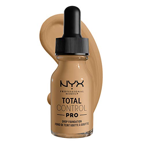 NYX Professional Makeup Base de maquillaje líquida Total Control Pro Drop, Dosificación precisa, Cobertura modulable y personalizable, Fórmula vegana, Acabado natural, 13 ml, Tono: 11 Beige