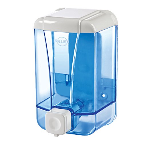 Palex Dispensador de jabón líquido, 500 cc, azul transparente