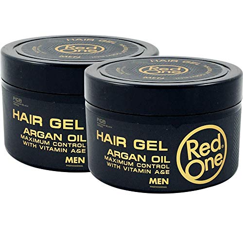 Red One Gel para el cabello con Argan 450 ml lote de 2 frascos de gel