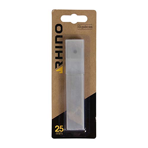 RHINO 60712 - Lote de 10 cuchillas para cúter de cráneo (25 mm, NC, 25 mm)