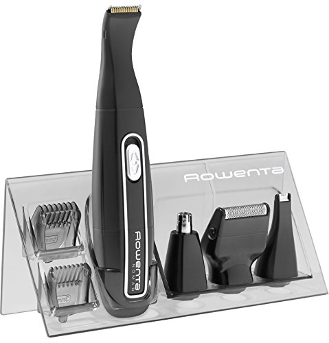 Rowenta TN3650 Negro cortadora de pelo y maquinilla - Afeitadora (Negro, 2 cm, Titanio, Batería, Barba, Nariz)