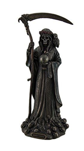 Santa Muerte Parca Estatua acabado en bronce envejecido
