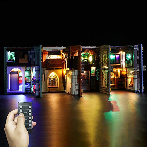 Seasy Juego de iluminación para Lego Harry Potter Hogwarts Moment, juego de iluminación LED compatible con Lego 76382 / 76383 / 76384 / 76385 (sin set Lego)
