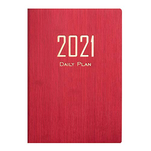 WZHK Paperback - Planificador Mensual, Planificador Cita de Agenda Académica Mensual y Diario Planificador de 365 días, Agenda 2021 Everyday con Resumen Mensual, Espacio para HorariosRed