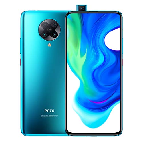 Xiaomi Poco F2 Pro 5G - Smartphone de 6.67" (Super AMOLED Screen, 1082 x 2400 pixels, Qualcomm SM 8250 Snapdragon 865, 4700 mAh, Quad Camera, 8 K Video, 8 GB/256 GB RAM), Neon Blue [Versión Española]