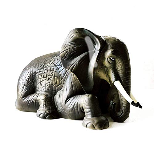 Ybzx Escultura de decoración de Elefante, estatuilla de Elefante de cerámica, Modelo de simulación, colección de habitación de Animales Salvajes, Regalos de decoración