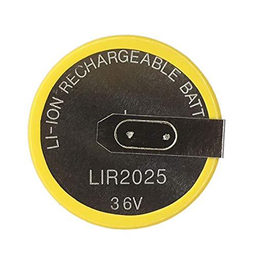 2 unids/Lote LIR2025 2025 90 Grados s Pines batería Recargable para Llave de Control Remoto de automóvil