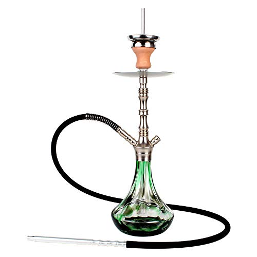 Aladin ALUX 2 - Shisha (54 cm, con accesorios como boquilla y manguera), color verde